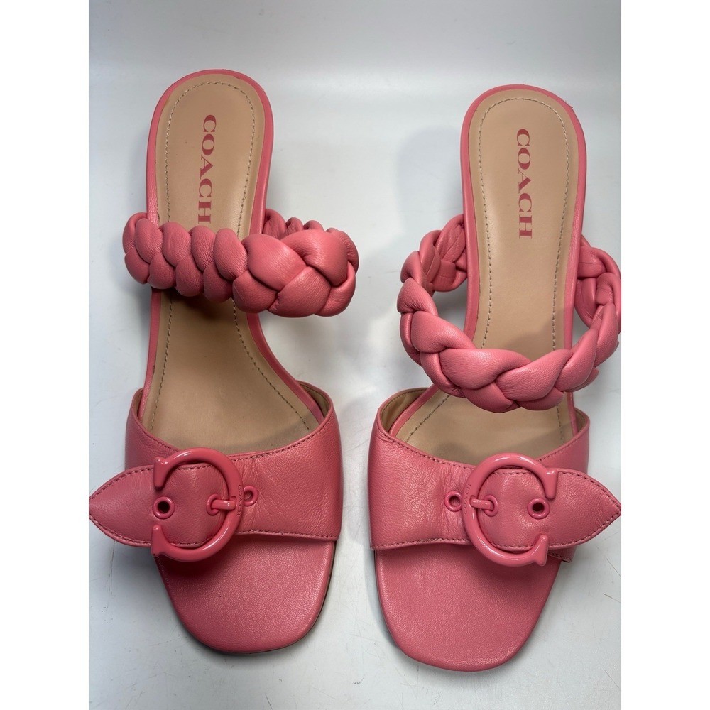 Coach Mollie Sandals Taffy Pink Baby Doll Summer Beach Size 10 MSRP: $165.00